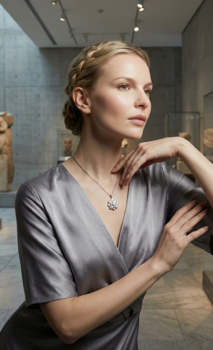 ネックレス×AIモデルをAI合成