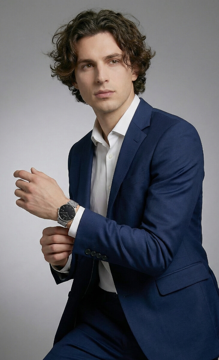 時計×AIモデルをAI合成