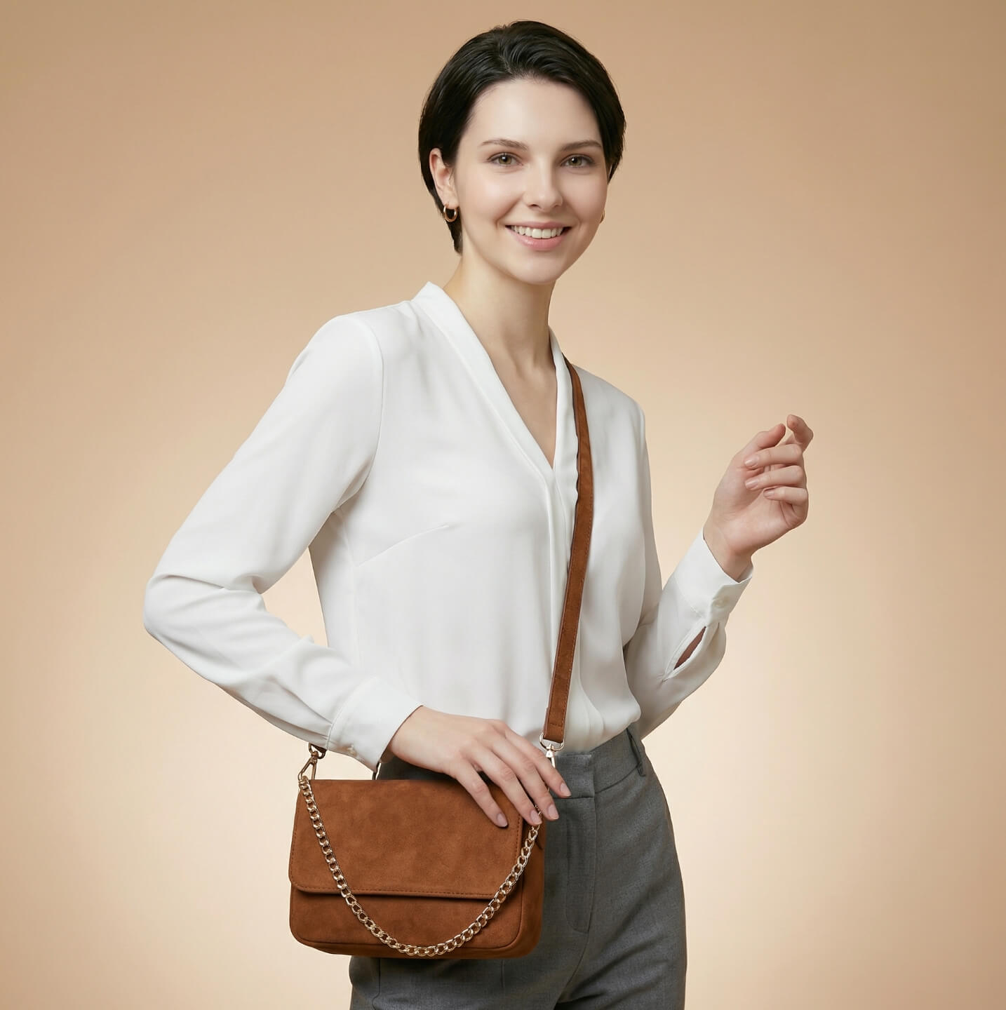 バッグ×AIモデルをAI合成