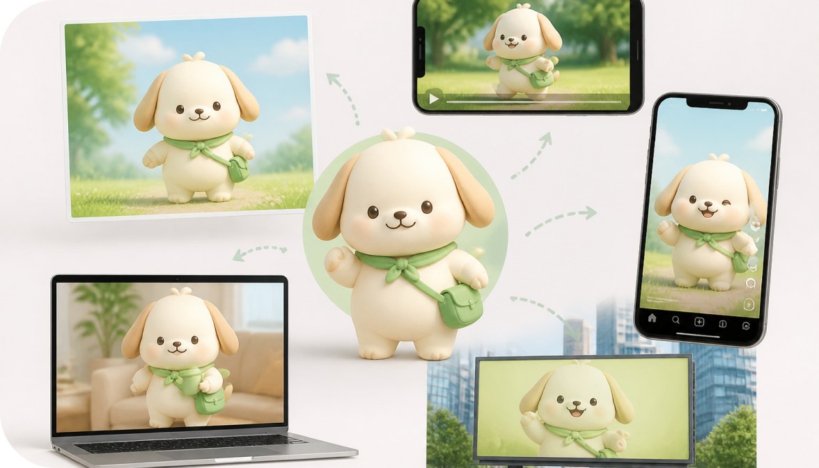 1体のキャラクターから全媒体を制作できる一貫体制
