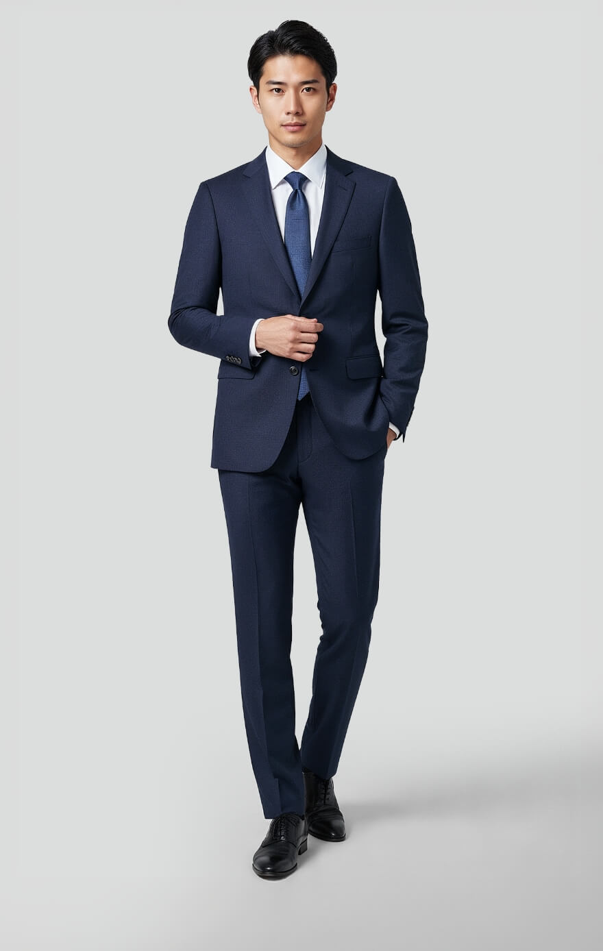 スーツ画像×AIモデルをAI合成