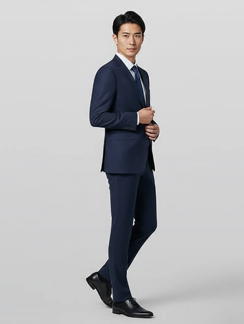 スーツ画像×AIモデルをAI合成