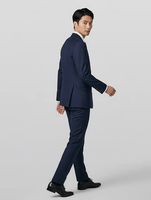 スーツ画像×AIモデルをAI合成