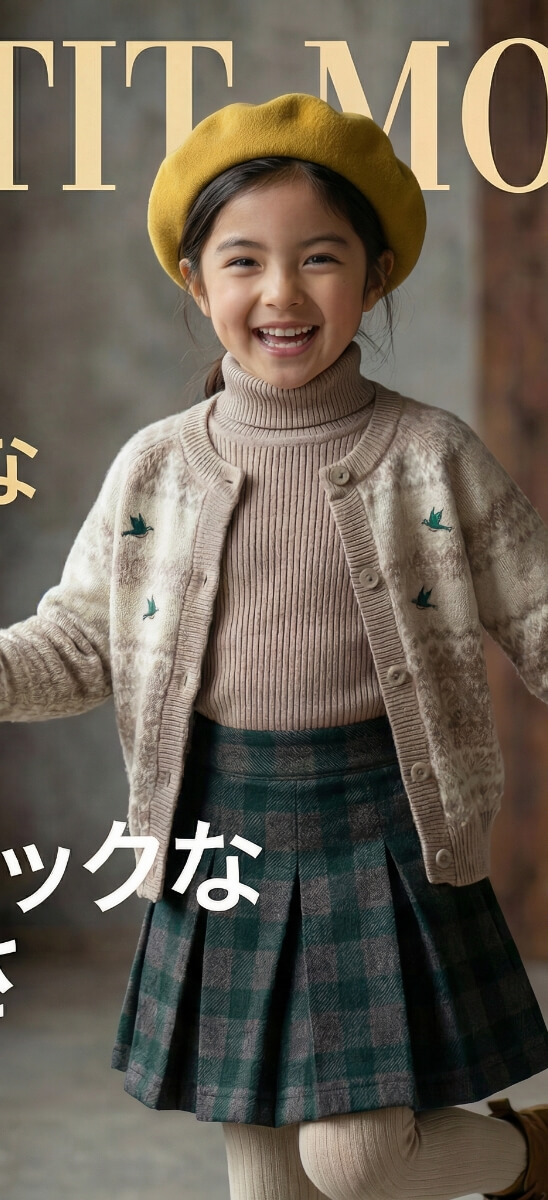 子ども服画像×AIモデルをAI合成