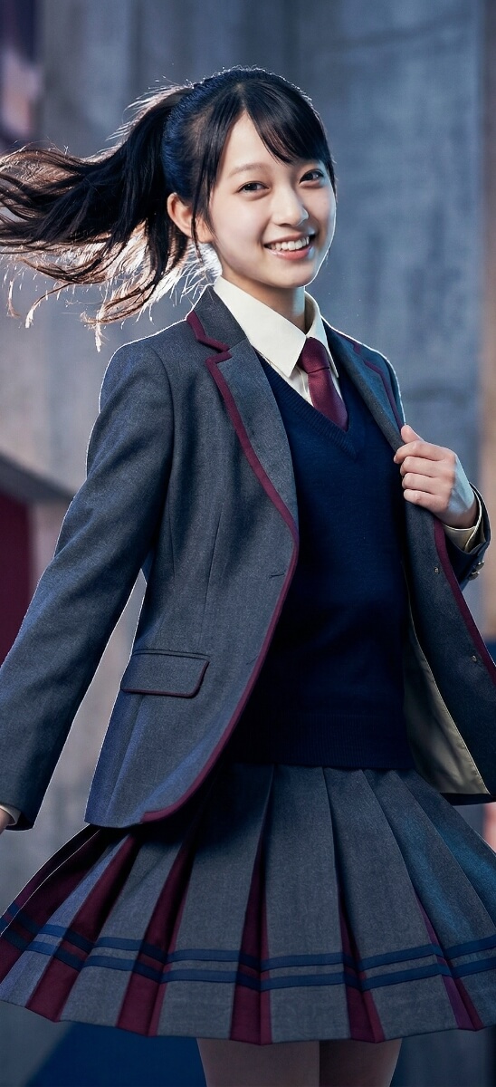 学生服画像×AIモデルをAI合成