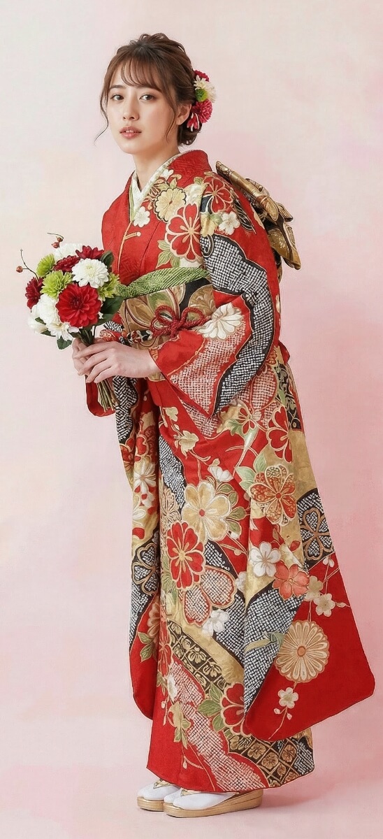 着物/和装画像×AIモデルをAI合成