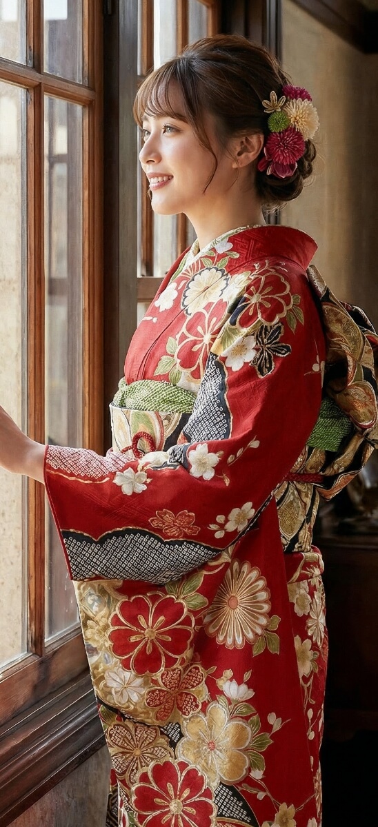 着物/和装画像×AIモデルをAI合成