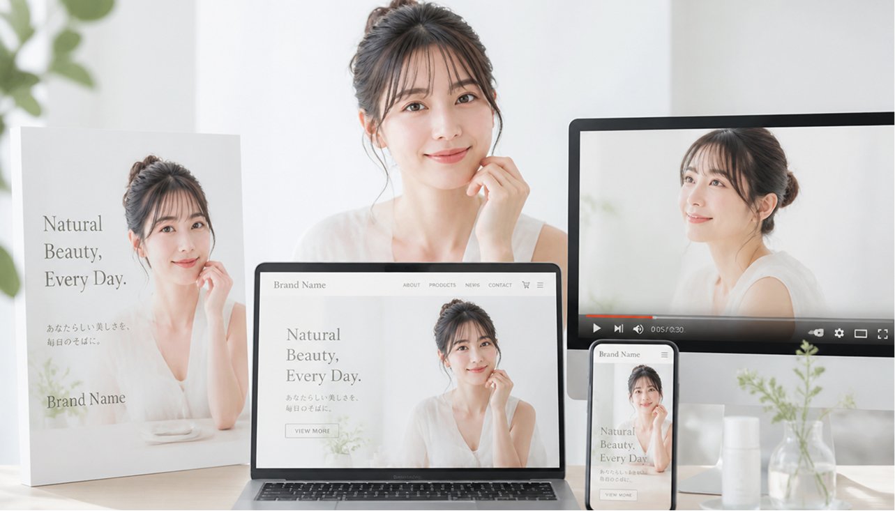印刷物からWeb・動画まで同じAIモデルで横展開