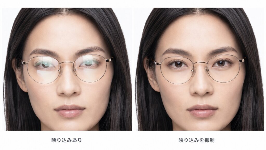 メガネ・サングラスをきれいに見せる撮影・調整が難しい