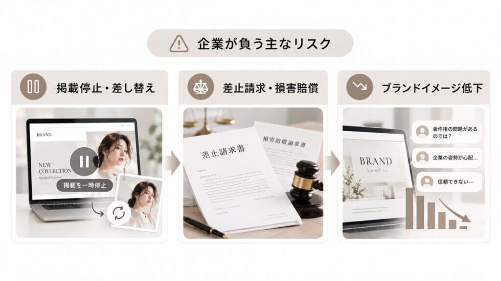 生成AIで権利を侵害した場合に企業が負うリスク